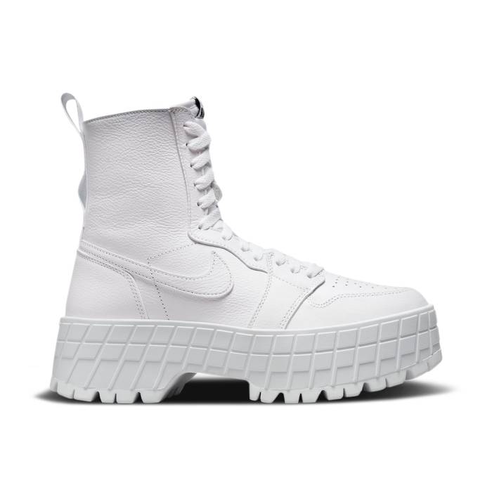 ナイキ エアジョーダン Air Jordan 【 Wmns Jordan 1 High Brooklyn Triple White Women White/White/Black/White/White 】 ハイ ブルックリン レディース 白色 ホワイト 黒色 ブラック