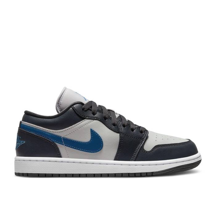 ナイキ エアジョーダン Air Jordan 【 Wmns Jordan 1 Low \u0027Anthracite Industrial Blue\u0027 Women Anthracite/Neutral Grey/White/Industrial Blue 】 レディース 薄墨色 薄墨色 白いこと 白いこと 青み 青色