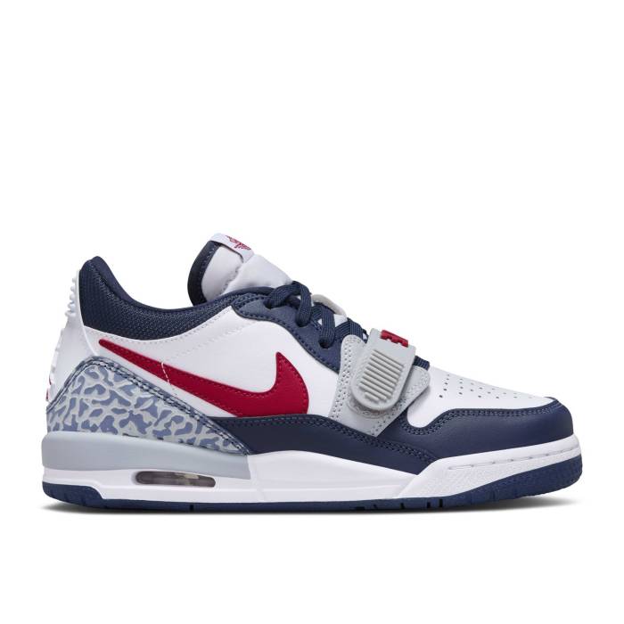 ナイキ エアジョーダン Air Jordan 【 Jordan Legacy 312 Low ガウス \u0027Midnight Navy Varsity Red\u0027 Youth White/Midnight Navy/Wolf Grey/Varsity Red 】 legacy レガシー 紺色 米国海軍 御坊っちゃん キッズ 白いこと 白いこと 紺色 ネイビ