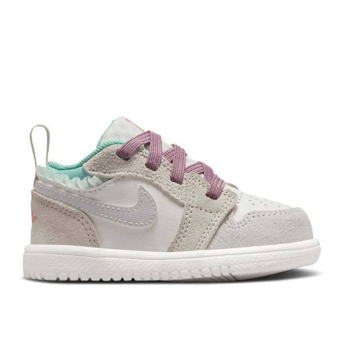 ナイキ エアジョーダン Air Jordan 【 Jordan 1 Low Alt Se Td \u0027Sail Violet Dust\u0027 Infant Sail/Legend Light Brown/Violet Dust/Neutral Grey 】 紫・相撲取り草 もの言う花 Legend 昔ばなし 赤銅色 赤銅色 紫・相撲取り草