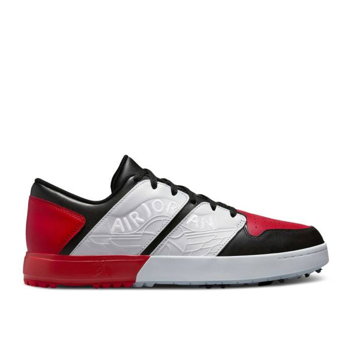 ナイキ エアジョーダン Air Jordan 【 Jordan Nu Retro 1 Low Golf \u0027Chicago\u0027 Men Black/White/University Red/Blue Tint 】 レトロ golf ゴルフ メンズ 黒いこと 黒いこと 白いこと 白いこと Red 赤・赤いこと 青味 青み