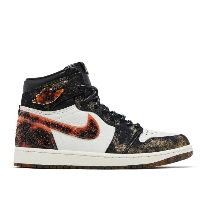 ナイキ エアジョーダン Air Jordan 【 Jordan 1 Retro High Og Year Of The Snake Men Black/Cream/Black/Multi-Color 】 レトロ ハイ メンズ 黒色 ブラック クリーム