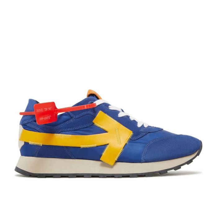 象牙色 Off-White 【 Arrow \u0027Blue Yellow\u0027 Men Blue/White 】 箭 メンズ 青碧 青碧 白いこと 白いこと