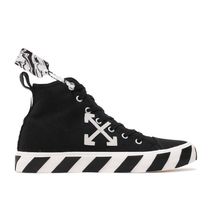 オフホワイト Off-White 【 Vulc Sneaker Mid 'Black White' Men Black/White 】 靴 スニーカー ミッド メンズ 黒色 ブラック 白色 ホワイト