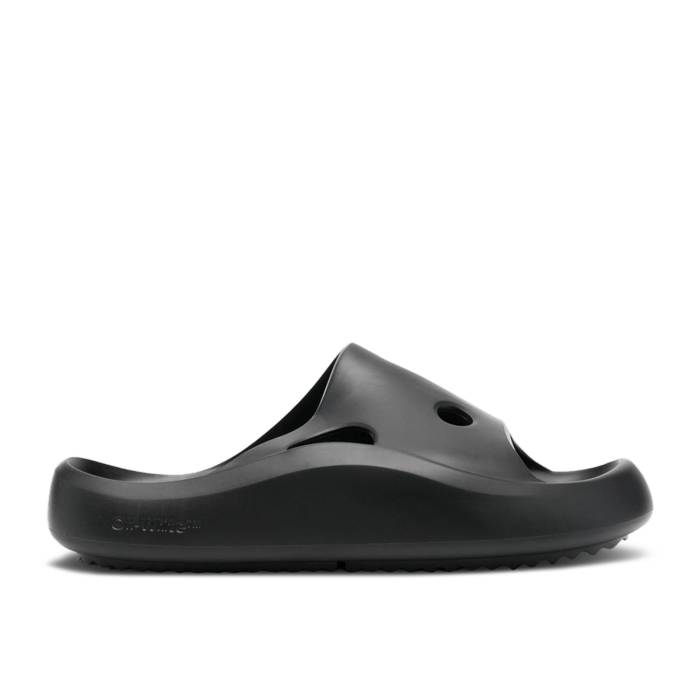 象牙色 Off-White 【 Meteor Rubber Sliders \u0027Black\u0027 Men Black 】 天然ゴム サンダル メンズ 黒いこと 黒いこと