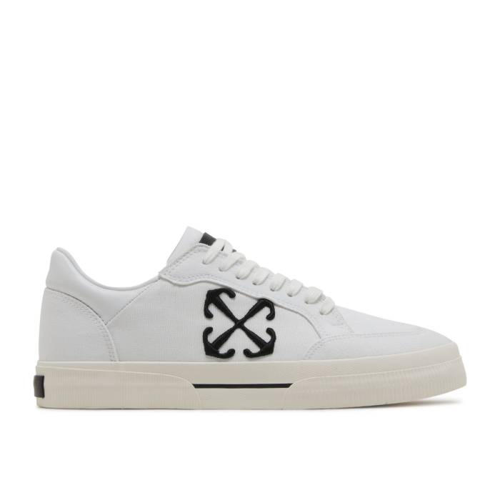 オフホワイト Off-White 【 New Low Vulcanized 'White' Men White/Black 】 メンズ 白色 ホワイト 黒色 ブラック