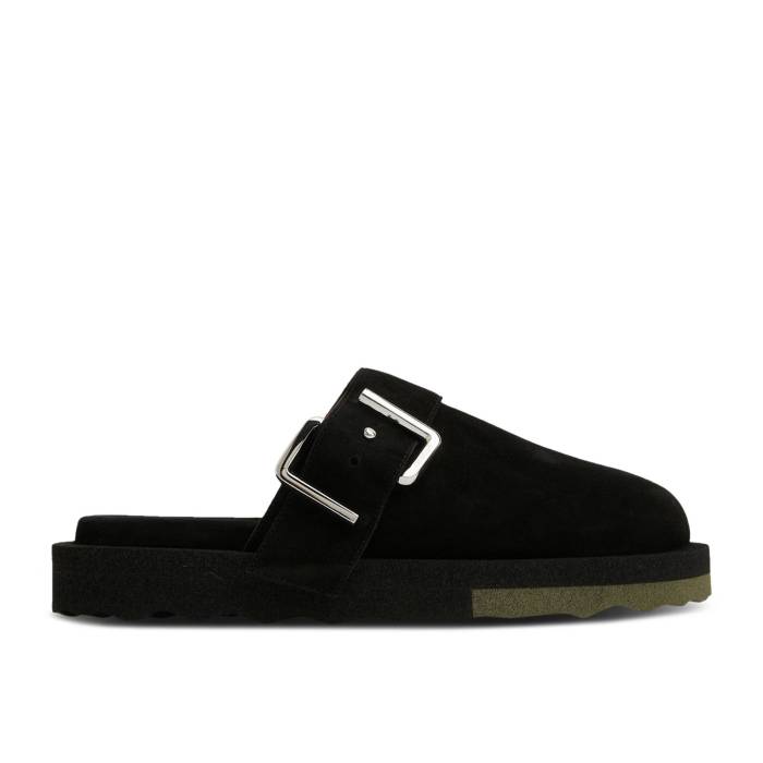 オフホワイト Off-White 【 Sponge Clog 'Black Khaki' Men Black/Khaki 】 メンズ 黒色 ブラック カーキ