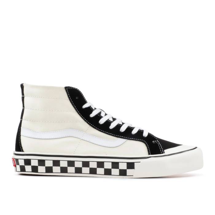 ヴァンズ Vans 【 Sk8-Hi 138 Decon Sf \u0027Checkers\u0027 Men Black/White/Checker 】 滑る御機嫌 メンズ 黒いこと 黒いこと 白いこと 白いこと