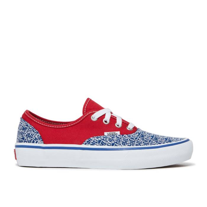ヴァンズ Vans 【 Fucking Awesome X Authentic C Pro \u0027Red Blue\u0027 Men Red/Blue 】 オーセンティック 労働者階級 メンズ Red 赤・赤いこと 青碧 青碧
