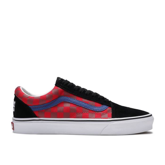 ヴァンズ Vans 【 Old Skool \u0027Otw Rally - Red\u0027 Men Checkered Multi/Red/Black 】 メンズ Red 赤・赤いこと 黒いこと 黒いこと