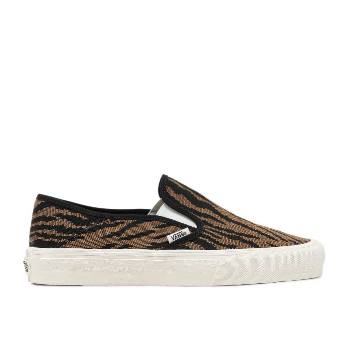 ヴァンズ Vans 【 Slip-On Sf \u0027Woven Tiger\u0027 Men Woven Tiger/Black 】 slip-on スリッポン メンズ Woven ウーブン 黒いこと 黒いこと