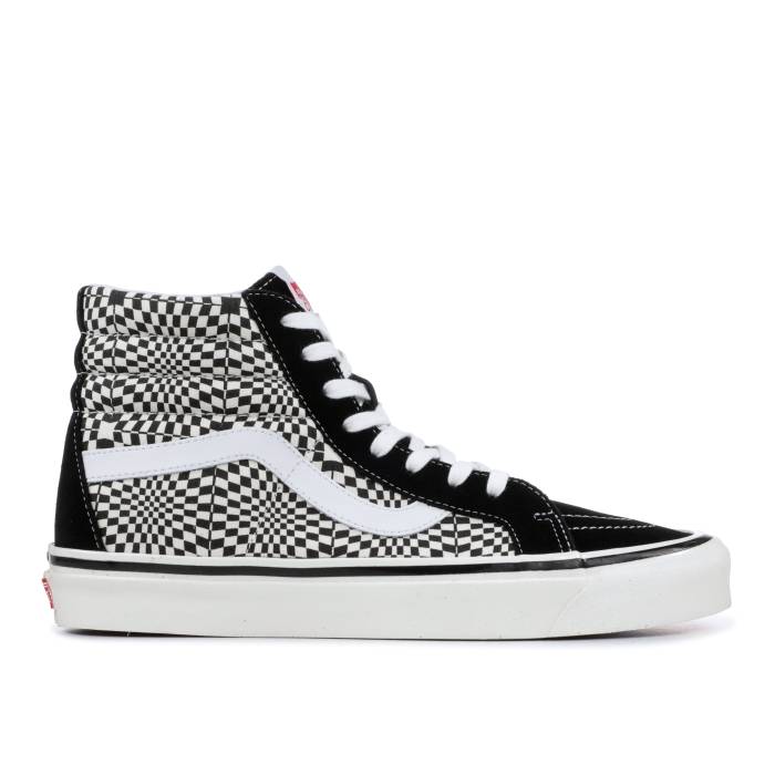 ヴァンズ Vans 【 Sk8-Hi 38 Dx \u0027Warp Check - Black White\u0027 Men Black/True White 】 滑るご機嫌 黒いこと 黒いこと メンズ 黒いこと 黒いこと 白いこと 白いこと