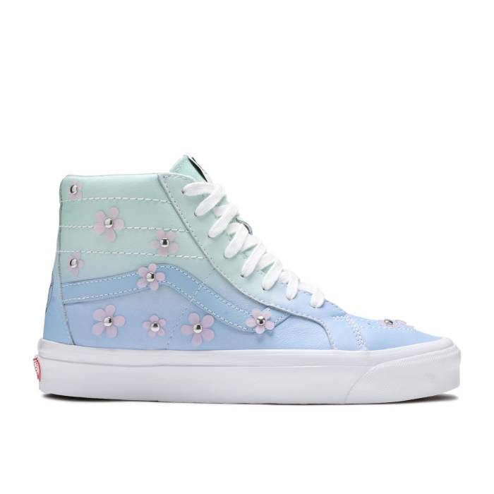 ヴァンズ Vans 【 Sandy Liang X Sk8-Hi 38 Dx \u0027Sandy Cheeks\u0027 Men Blue/Green 】 滑る御機嫌 メンズ 青み 青色 green 緑・緑であること