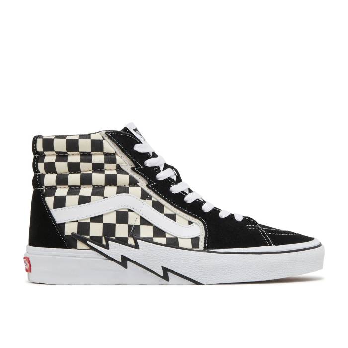ヴァンズ Vans 【 Sk8-Hi Bolt - Checkerboard Men Black/White 】 スケートハイ メンズ 黒色 ブラック 白色 ホワイト