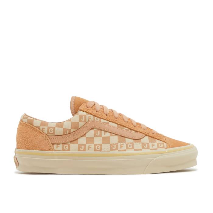 ヴァンズ Vans 【 Joe Freshgoods X Og Style 36 Lx \u0027Honeymoon Stage - Khaki\u0027 Men Khaki/Marshmallow 】 メンズ カーキ