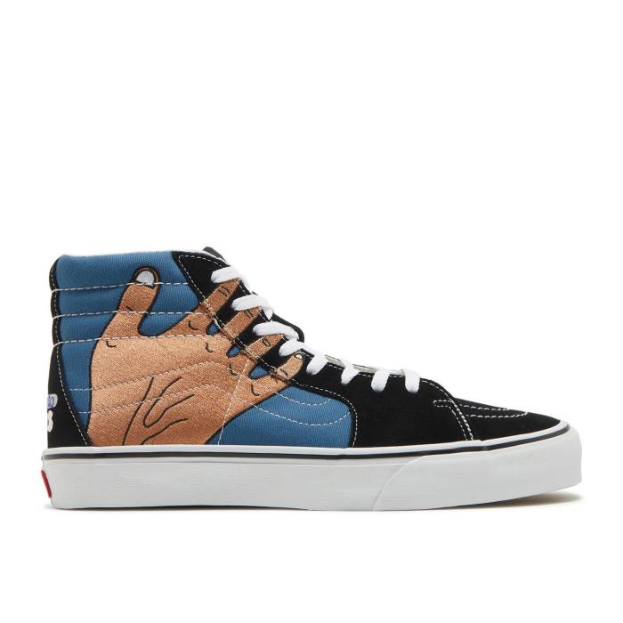 ヴァンズ Vans 【 Imran Potato X Sk8-Hi Vr3 Lx \u0027Black Navy\u0027 Men Black/Navy/White/Fenugreek 】 滑るご機嫌 メンズ 黒いこと 黒いこと 紺色 米国海軍 白いこと 白いこと