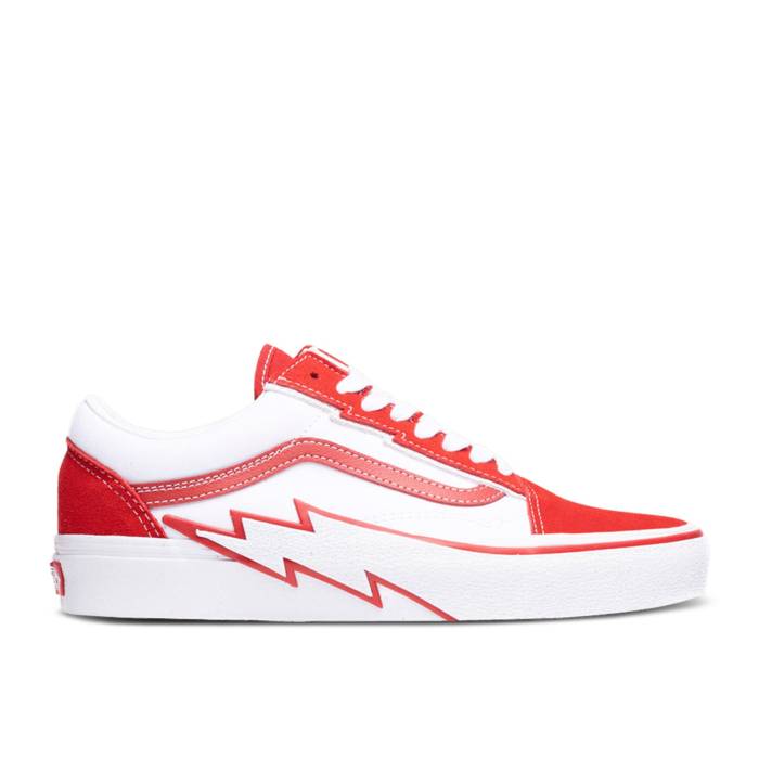 ヴァンズ Vans 【 Old Skool \u0027Bolt - Red\u0027 Men Red/True White 】 メンズ Red 赤・赤いこと 白いこと 白いこと
