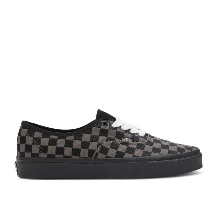 ヴァンズ Vans 【 Authentic \u0027Embroidered Checkerboard - Black\u0027 Men Embroidered Checker/Black 】 オーセンティック メンズ 黒いこと 黒いこと
