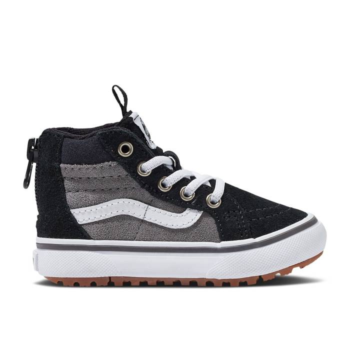 ヴァンズ Vans 【 Sk8-Hi Zip Mte Toddler Insulated - Black Grey Infant Black/Grey 】 スケートハイ ベビー 赤ちゃん用 黒色 ブラック ベビー 黒色 ブラック 灰色 グレー