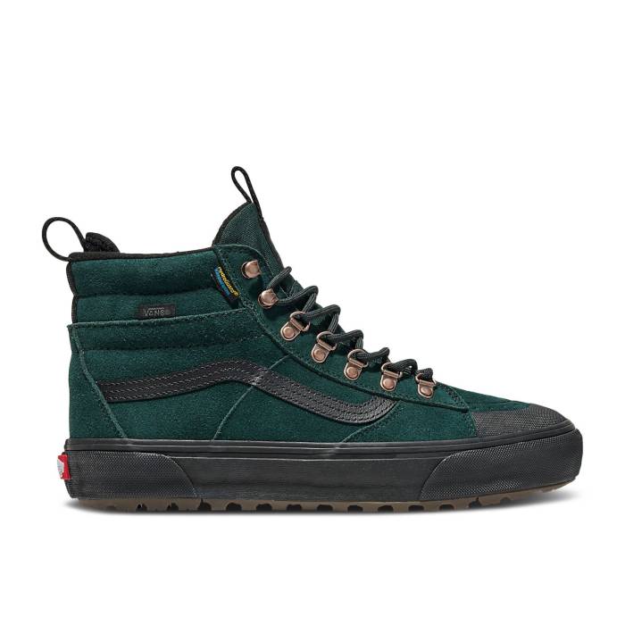 ヴァンズ Vans 【 Sk8-Hi Waterproof Mte \u0027Scarab Green\u0027 Men Scarab Green/Black 】 滑るご機嫌 メンズ green 緑・緑であること 黒いこと 黒いこと