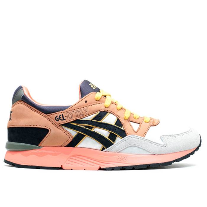 アシックス Asics 【 Ubiq X Gel Lyte 5 \u0027Midnight Bloom\u0027 Men Off White-Navy 】 メンズ 靴-スニーカー-メンズ靴