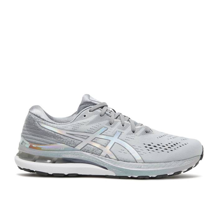 アシックス Asics 【 Gel Kayano 28 Platinum Men Glacier Grey/White 】 メンズ 灰色 グレー 白色 ホワイト