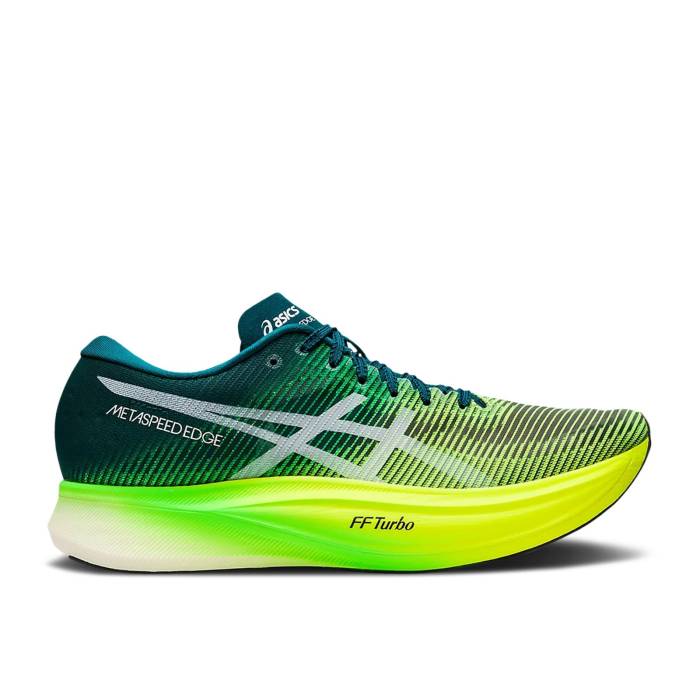アシックス Asics 【 Metaspeed Edge+ \u0027Velvet Pine Safety Yellow\u0027 Men Velvet Pine/Safety Yellow 】 メンズ yellow 黄味がかった・黄色