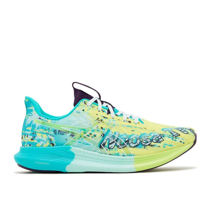 アシックス Asics 【 Wmns Noosa Tri 14 \u0027Tropical - Safety Yellow\u0027 Women Safety Yellow/Soothing Sea 】 レディース yellow 黄味がかった・黄色