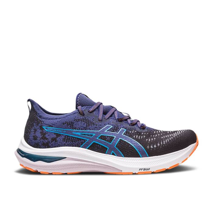 アシックス Asics 【 Gt 2000 11 Mk Knit \u0027Indigo Blue Peach\u0027 Men Black/Indigo Blue 】 編み物 青味 青味 メンズ 黒いこと 黒いこと 藍色・インディゴ 青味 青味