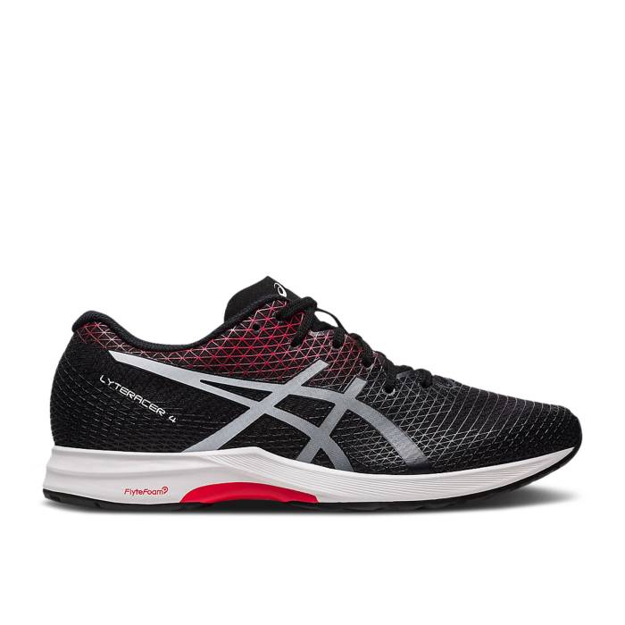 アシックス Asics 【 Lyteracer 4 'Black Classic Red' Men Black/Classic Red 】 クラシック メンズ 黒色 ブラック クラシック Red 赤・レッド｜スニケス