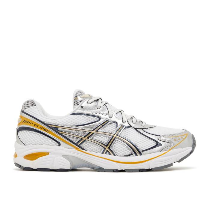 アシックス Asics 【 Gt 2160 \u0027Pure Silver Yellow\u0027 Men White/Pure Silver 】 Silver しろがね色・しろがね色 メンズ 白いこと 白いこと 純然たる Silver しろがね色・しろがね色