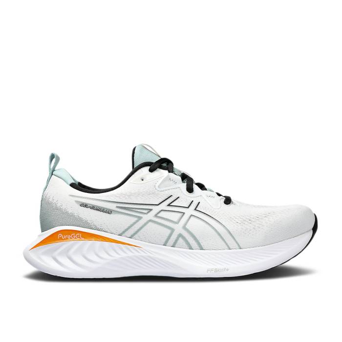 アシックス Asics 【 Gel Cumulus 25 'White Grey' Men White/Black 】 メンズ 白色 ホワイト 黒色 ブラック｜スニケス