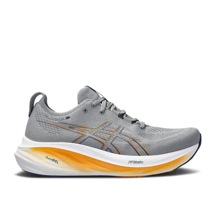 アシックス Asics 【 Gel Nimbus 26 \u0027Sheet Rock Orange\u0027 Men Sheet Rock/Thunder Blue 】 メンズ サンダー 青味 青み