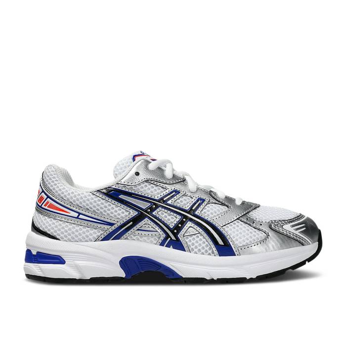 アシックス Asics 【 Gel 1130 ガウス \u0027White Prussian Blue\u0027 Youth White/Prussian Blue 】 御坊っちゃん キッズ 白いこと 白いこと 青味 青み