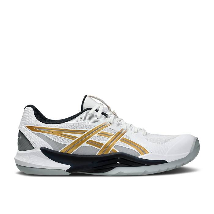アシックス Asics 【 Powerbreak Ff \u0027White Rich Gold\u0027 Men White/Rich Gold 】 メンズ 白いこと 白いこと ゴールド