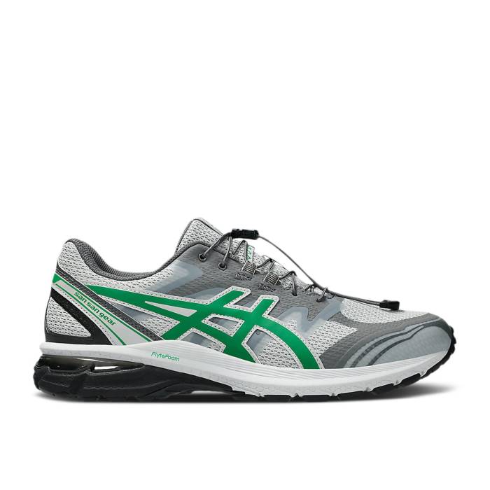 アシックス Asics 【 Sansan Gear X Gel Terrain Grey Jolly Green Men Grey Violet/Jolly Green 】 ギア メンズ 灰色 グレー 紫・バイオレット green 緑・グリーン