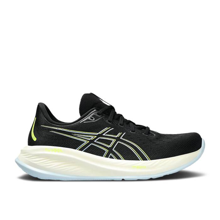アシックス Asics 【 Gel Cumulus 26 2E Wide 'Black Safety Yellow' Men Black/Safety Yellow 】 メンズ 黒色 ブラック yellow 黄色・イエロー