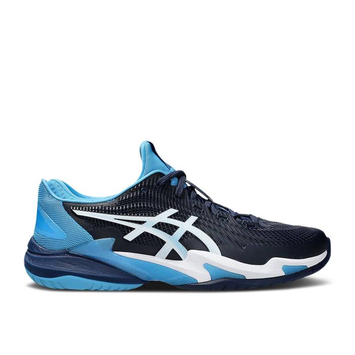 アシックス Asics 【 Court Ff 3 Novak \u0027Blue Expanse\u0027 Men Blue Expanse/White 】 厚地の外套 メンズ 青み 青色 白いこと 白いこと