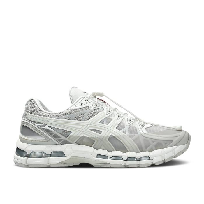 アシックス Asics 【 Unaffected X Gel Kayano 20 \u0027Cream\u0027 Men Cream/Lake Grey 】 メンズ 皮膚軟化剤 薄墨色 薄墨色