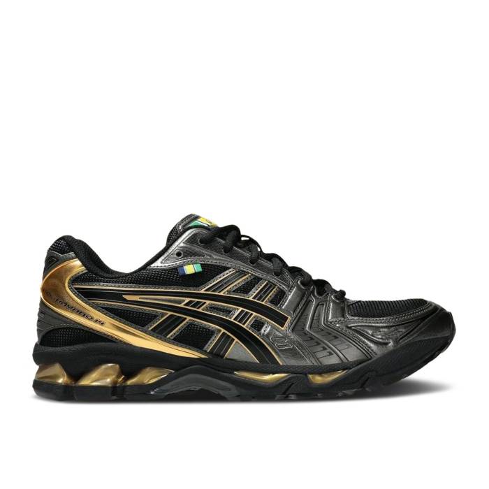 アシックス Asics 【 Ayrton Senna Institute X Gel Kayano 14 \u0027Lotus\u0027 Men Black/Pure Gold 】 メンズ 黒いこと 黒いこと 純一無雑 ゴールド