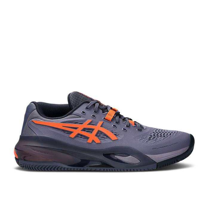 アシックス Asics 【 Gel Resolution X Clay Greyish Purple Nova Orange Men Greyish Purple/Nova Orange 】 Purple 紫・パープル メンズ Purple 紫・パープル orange 橙・オレンジ