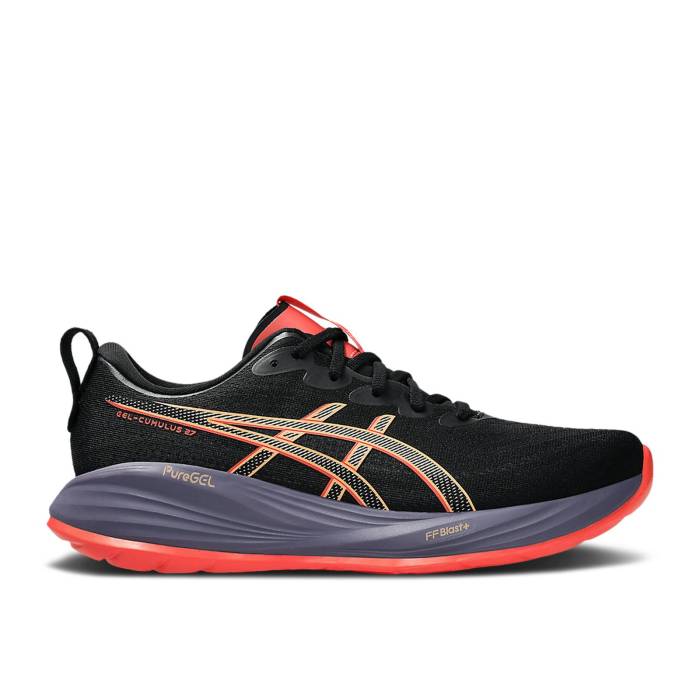 アシックス Asics 【 Gel Cumulus 27 'Black Coral Reef' Men Black/Coral Reef 】 メンズ 黒色 ブラック