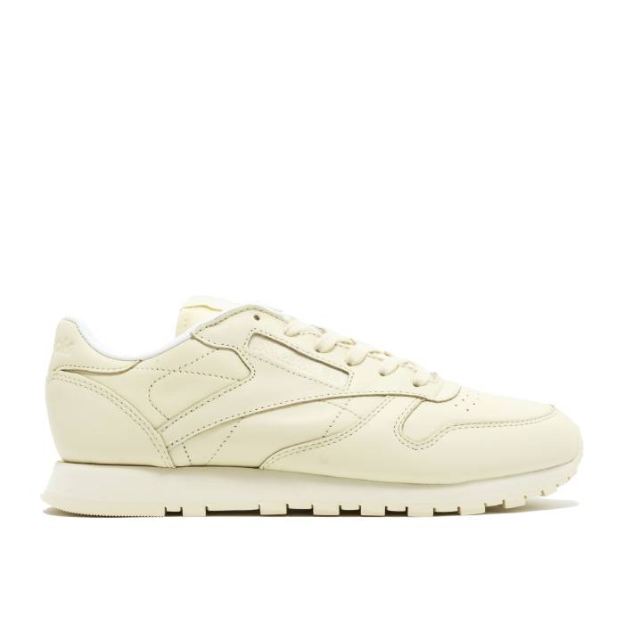 リーボック Reebok 【 Wmns Classic Leather \u0027Pastels\u0027 Women Washed Yellow/White 】 古典派音楽 なめし革 レディース yellow 黄味がかった・黄色 白いこと 白いこと