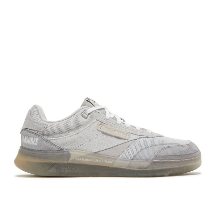 リーボック Reebok 【 Pleasures X Club C Legacy 'Pure Grey' Men Pure Grey 2/Pure Grey 4/Straw 】 クラブ legacy レガシー メンズ ピュア 灰色 グレー