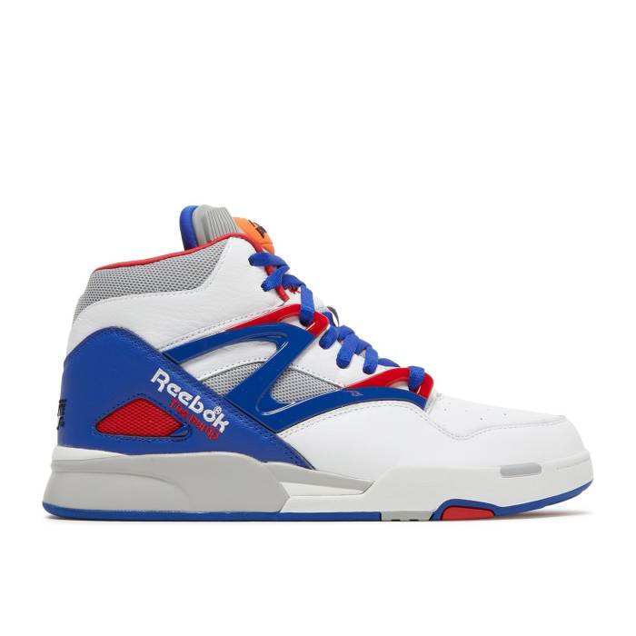 リーボック Reebok 【 Pump Omni Zone 2 'Tricolor' Men White/Red/Blue 】 ポンプ オムニ zone ゾーン メンズ 白色 ホワイト Red 赤・レッド 青色 ブルー|スニケス