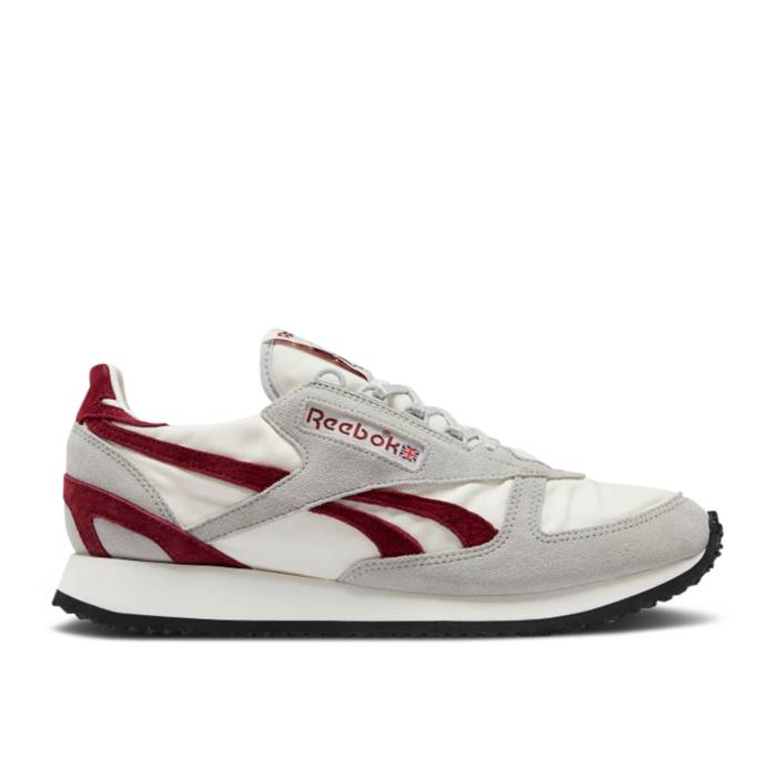 リーボック Reebok 【 Victory G \u0027Pure Grey Classic Burgundy\u0027 Men Pure Grey 3/Chalk/Classic Burgundy 】 Victory 戦勝 薄墨色 薄墨色 古典派音楽 メンズ 純一無雑 薄墨色 薄墨色 古典派音楽 ブドウ酒色・バーガンディー 靴-メンズ靴