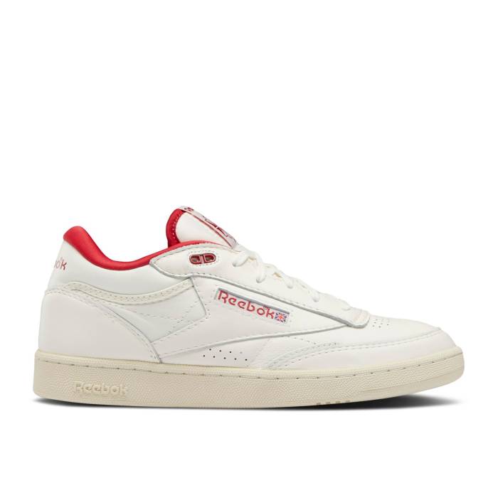 リーボック Reebok 【 Club C Mid 2 Vintage \u0027Chalk Flash Red\u0027 Men Chalk/Alabaster/Flash Red 】 野球クラブ ミッド vintage ビンテージ・ヴィンテージ メンズ Red 赤・赤いこと