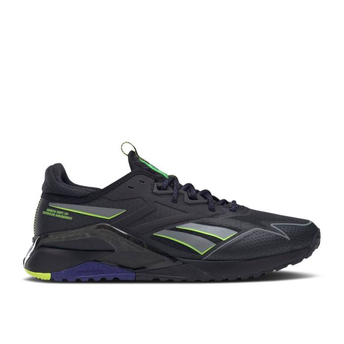 リーボック Reebok 【 Nano X2 Tr Adventure Winter 'Black Solar Acid Yellow' Men Core Black/Bold Purple/Solar Acid Yellow 】 ナノ ウィンター メンズ コア 黒色 ブラック Purple 紫・パープル yellow 黄色・イエロー