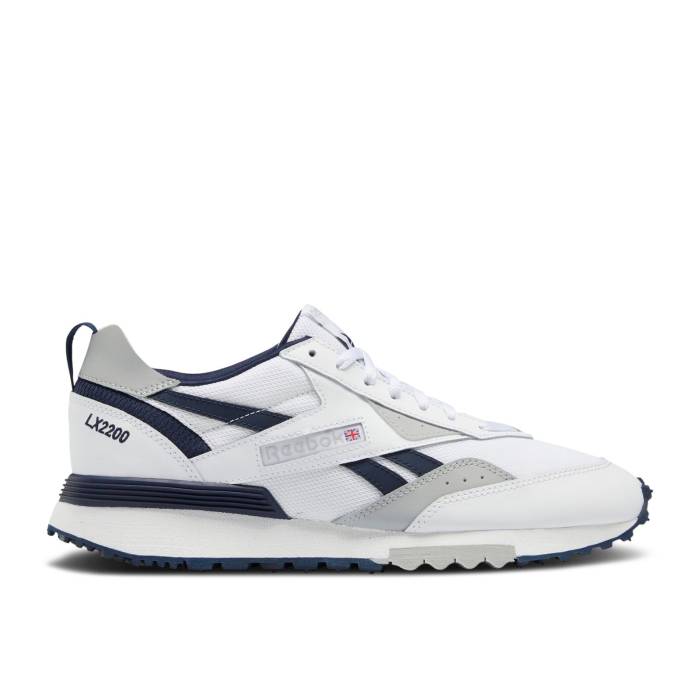 リーボック Reebok 【 Lx 2200 'White Vector Navy' Men Footwear White/Vector Navy/Pure Grey 】 メンズ 白色 ホワイト 紺色 ネイビー ピュア 灰色 グレー