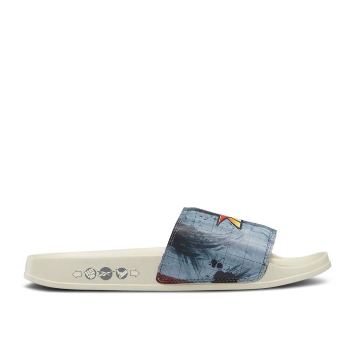 リーボック Reebok 【 Street Fighter X Classic Slide 'Train Hard, Game Hard - Foggy Grey' Men Foggy Grey/Foggy Grey/Foggy Grey 】 street ストリート ファイター クラシック Slide サンダル Game ゲーム メンズ 灰色 グレー｜スニケス